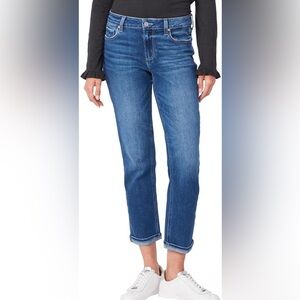 PAIGE Brigitte Women's Straight Leg Jeans in Deep Blue
